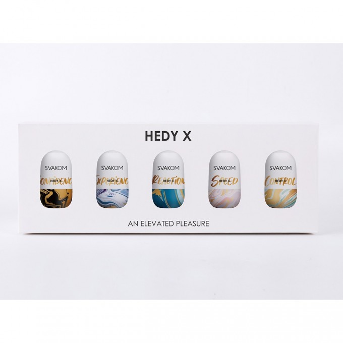 Набор из 5 мастурбаторов с разной формой SVACOM HEDY X5 MIXED SL42A